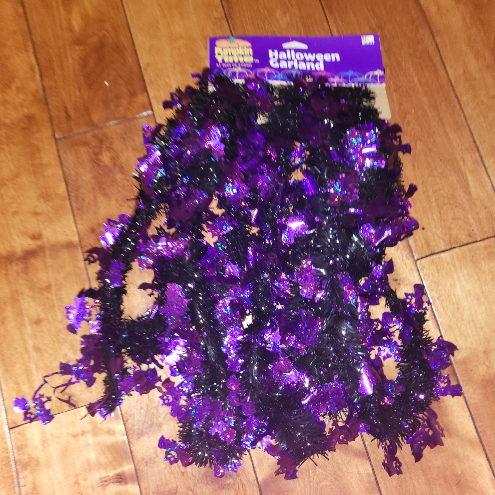 Vintage Pumpkin Time Halloween garland
